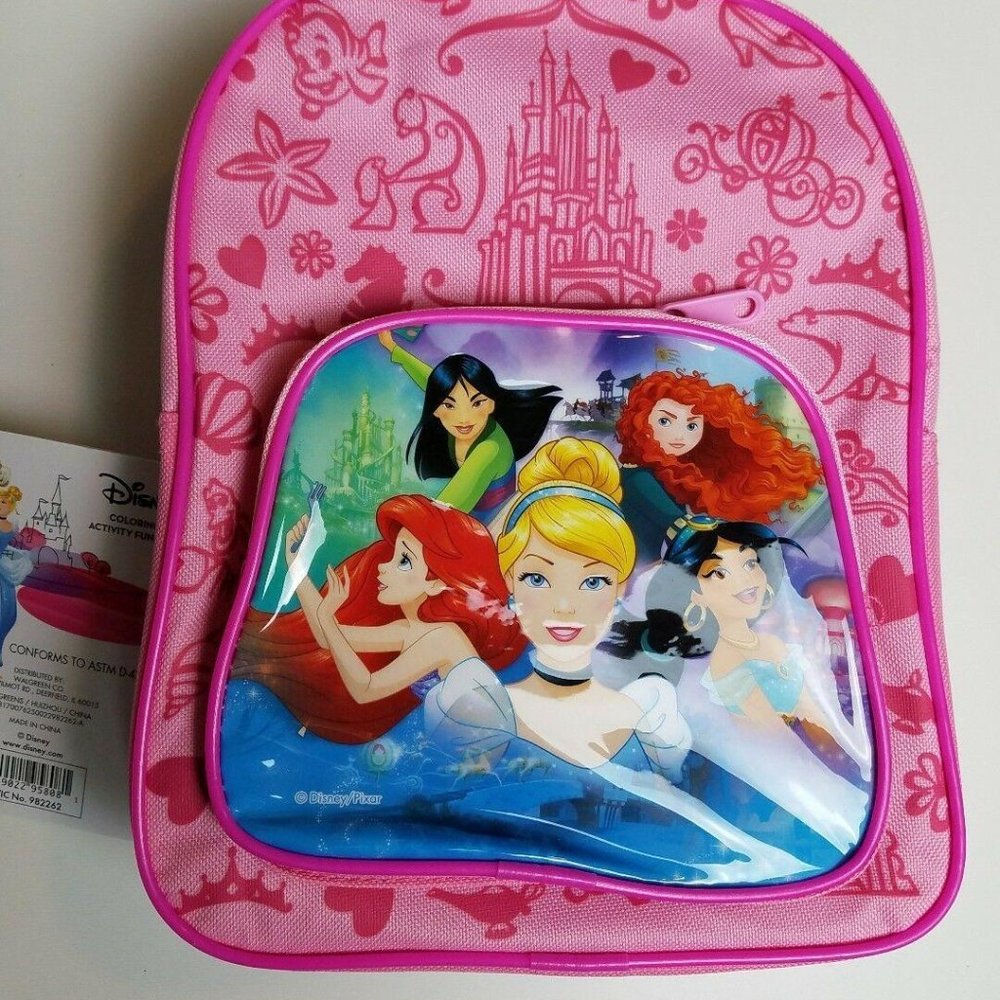Disney Princesses Backpack Coloring Activity